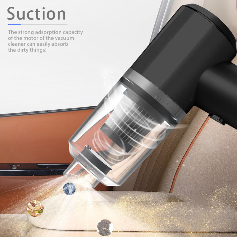 Ruza Wireless Car Vacuum Cleaner 45W | Cordless 6000Pa Suction, Washable Filter & 12-Min Runtime