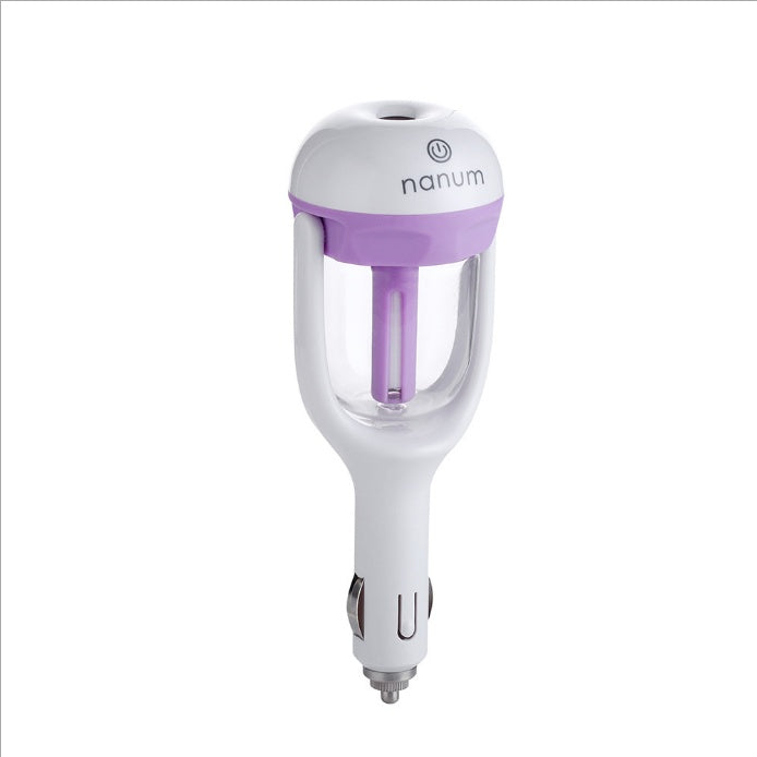 Ruza Car Air Humidifier & Aroma Diffuser | USB Mini 180° Rotation, Air Purifier & Freshener
