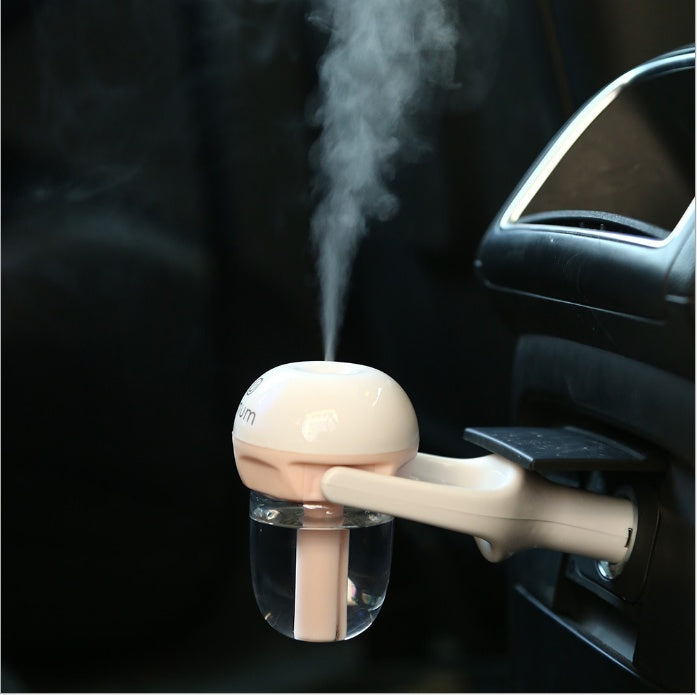 Ruza Car Air Humidifier & Aroma Diffuser | USB Mini 180° Rotation, Air Purifier & Freshener