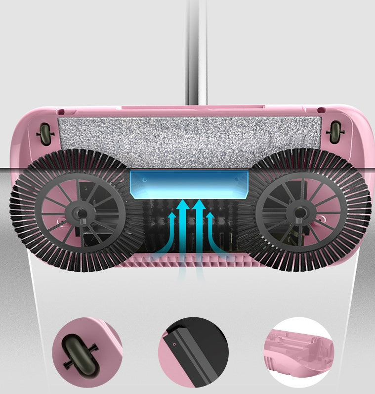 3-in-1 Push Sweeper Broom & Mop
