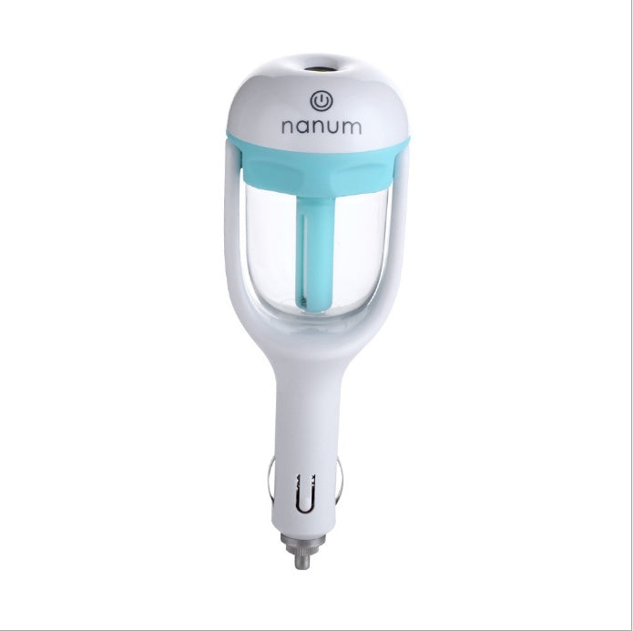 Ruza Car Air Humidifier & Aroma Diffuser | USB Mini 180° Rotation, Air Purifier & Freshener