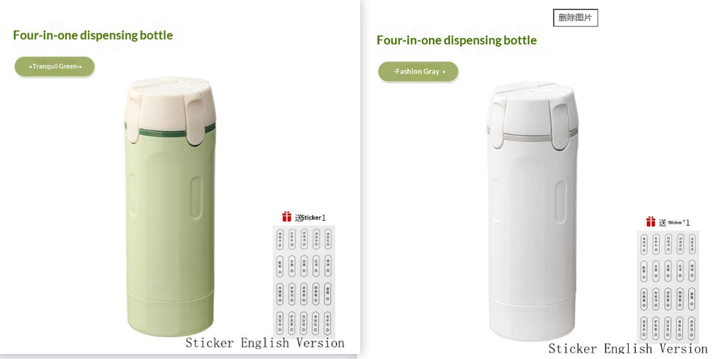 Ruza 4-in-1 Travel Bottle Dispenser