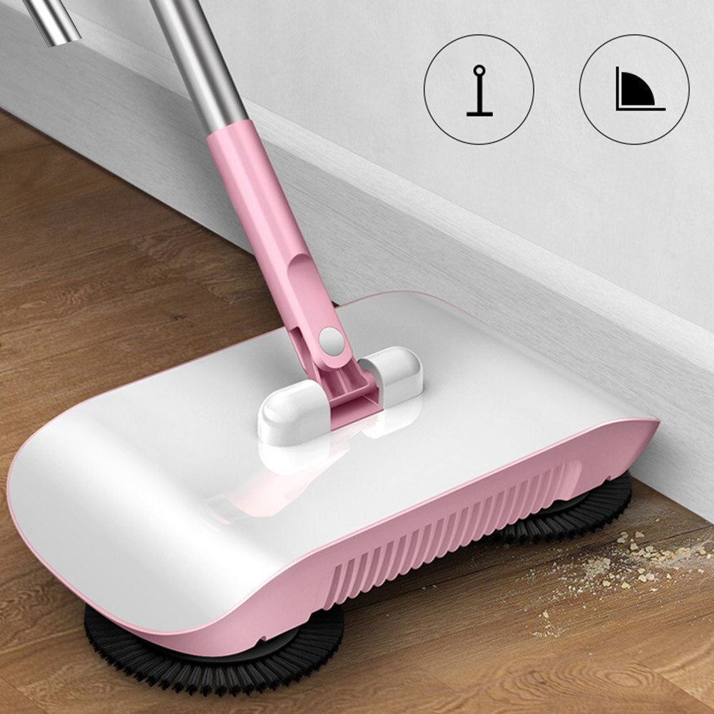 3-in-1 Push Sweeper Broom & Mop