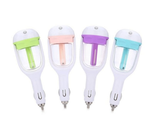 Ruza Car Air Humidifier & Aroma Diffuser | USB Mini 180° Rotation, Air Purifier & Freshener