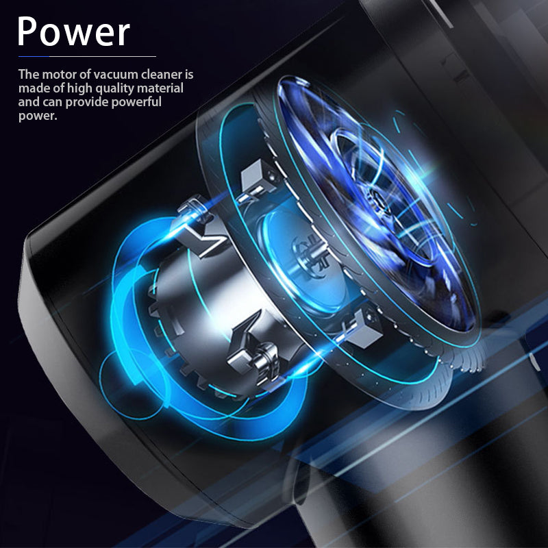 Ruza Wireless Car Vacuum Cleaner 45W | Cordless 6000Pa Suction, Washable Filter & 12-Min Runtime