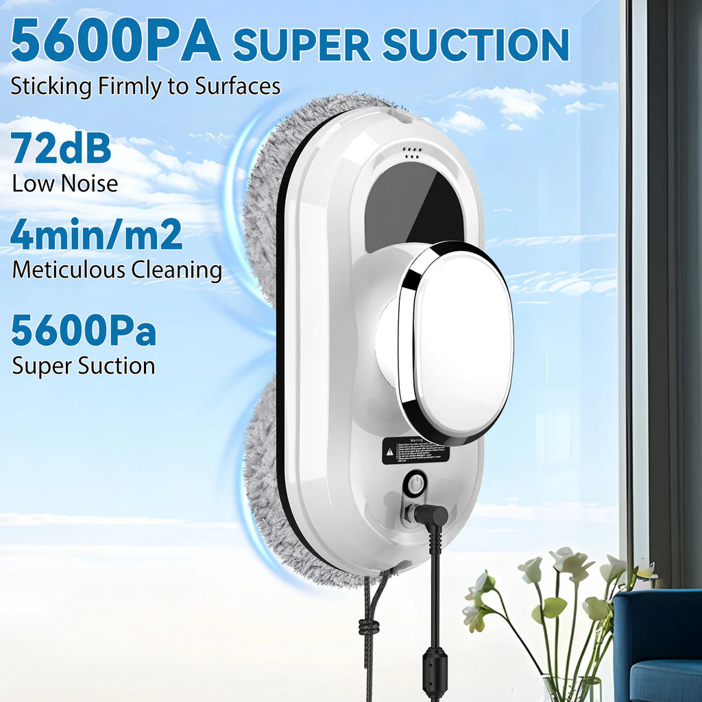 Window Vacuum Cleaning Robot Smart Window Glass Washer Electric Glass Remote Control Automatic Window Cleaner