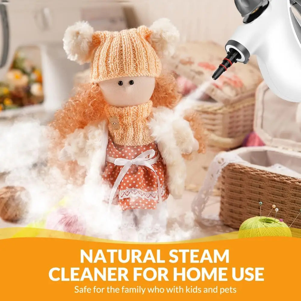 Blossom Handheld Steam Cleaner 1050W 3Bar High Pressure Steam 115℃ High Temp Fast Heating Multipurpose Steamer for Home