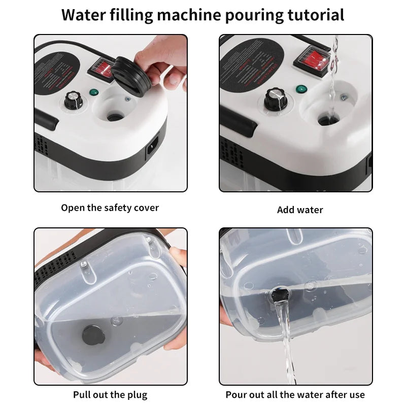 Temperature and Pressure 2500W Handheld High Steam Cleaners Air Conditioners Kitchen Hood Car Steam Clean Floor Steam Cleaning