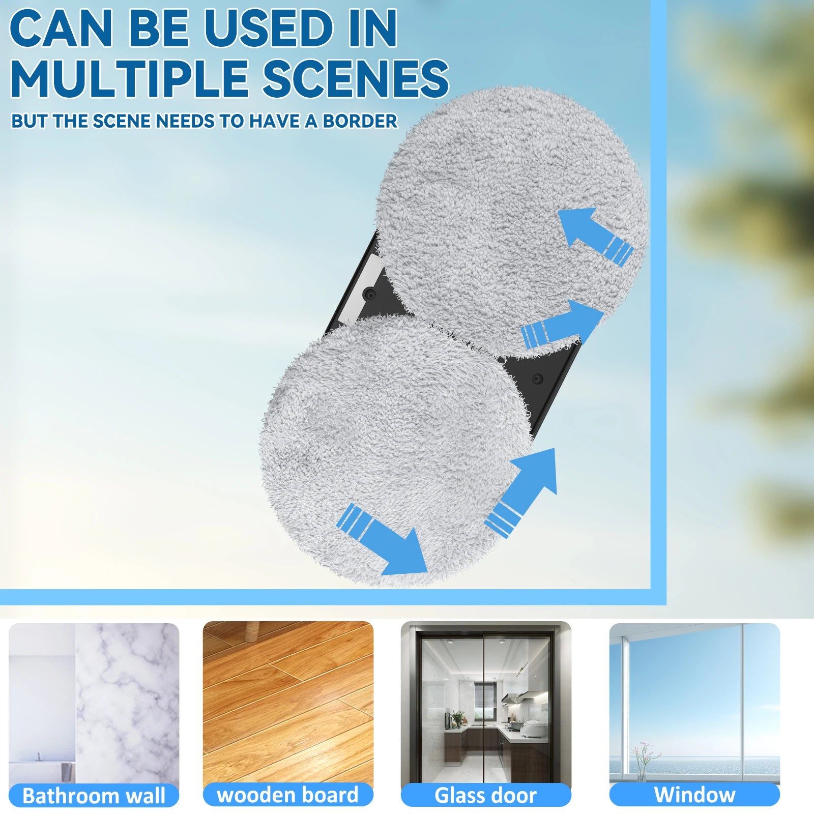 Window Vacuum Cleaning Robot Smart Window Glass Washer Electric Glass Remote Control Automatic Window Cleaner