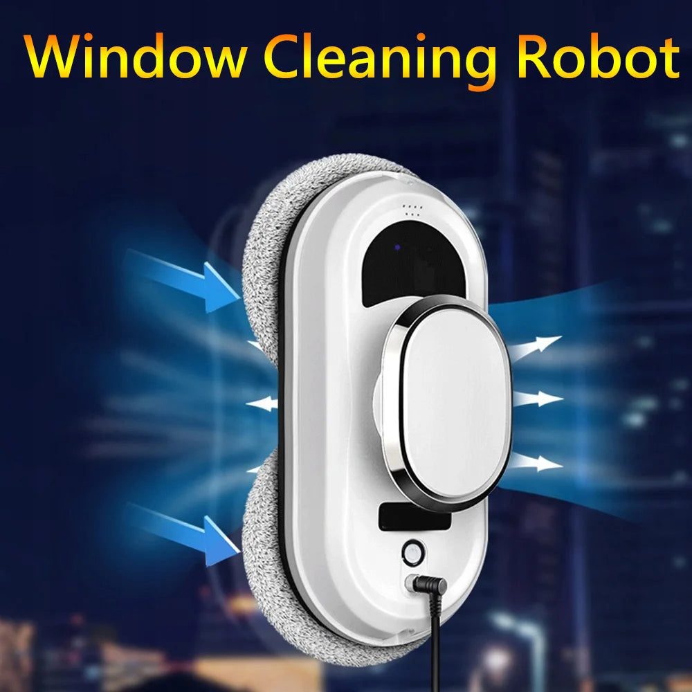 Window Cleaning Robot Smart Electric Glass Cleaner Balcony Window High Efficiency Automatic Cleaning Robots with Complete Kit