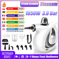 Blossom Handheld Steam Cleaner 1050W 3Bar High Pressure Steam 115℃ High Temp Fast Heating Multipurpose Steamer for Home
