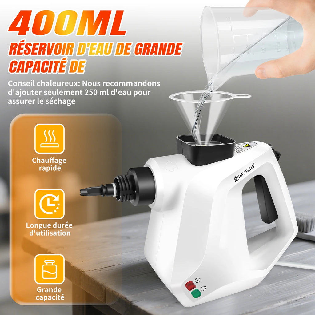 Steam cleaner 3800W portable, high temperature, for air conditioning, kitchen hood, auto, floor