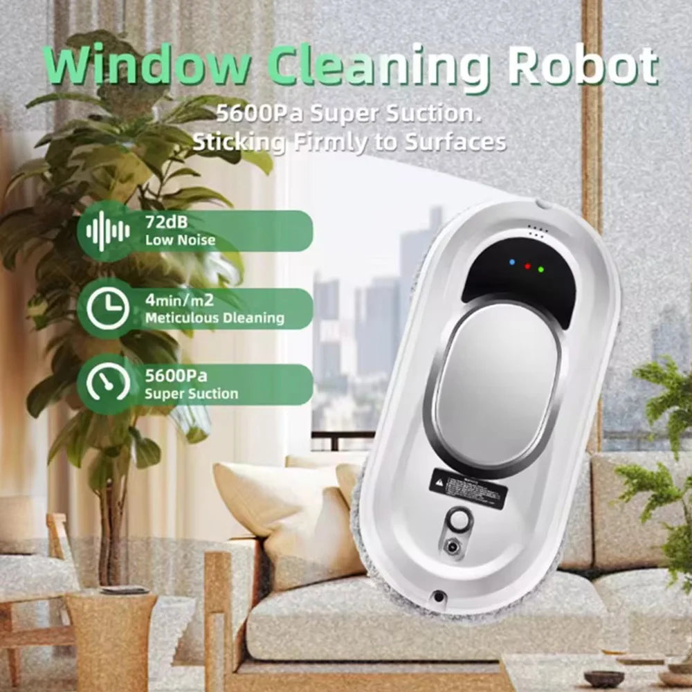 Window Cleaning Robot Smart Electric Glass Cleaner Balcony Window High Efficiency Automatic Cleaning Robots with Complete Kit
