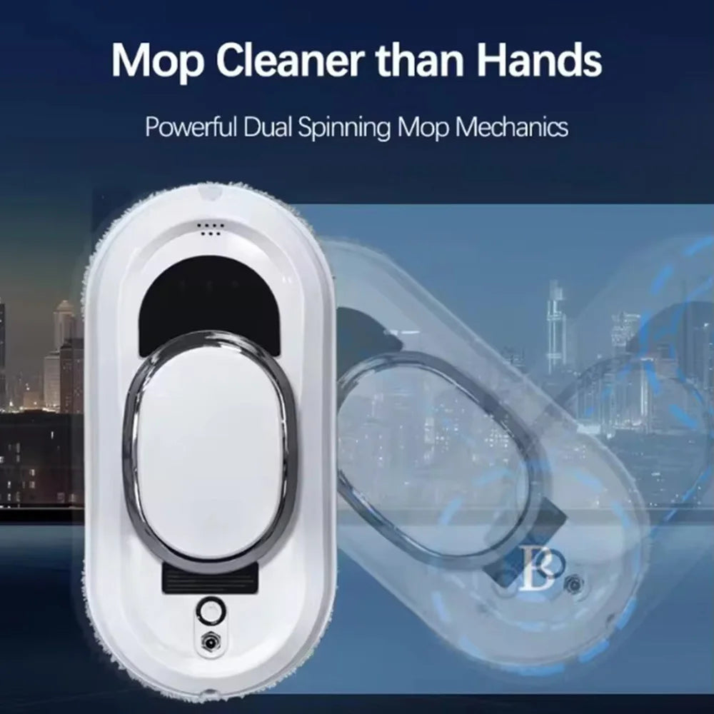 Window Cleaning Robot Smart Electric Glass Cleaner Balcony Window High Efficiency Automatic Cleaning Robots with Complete Kit