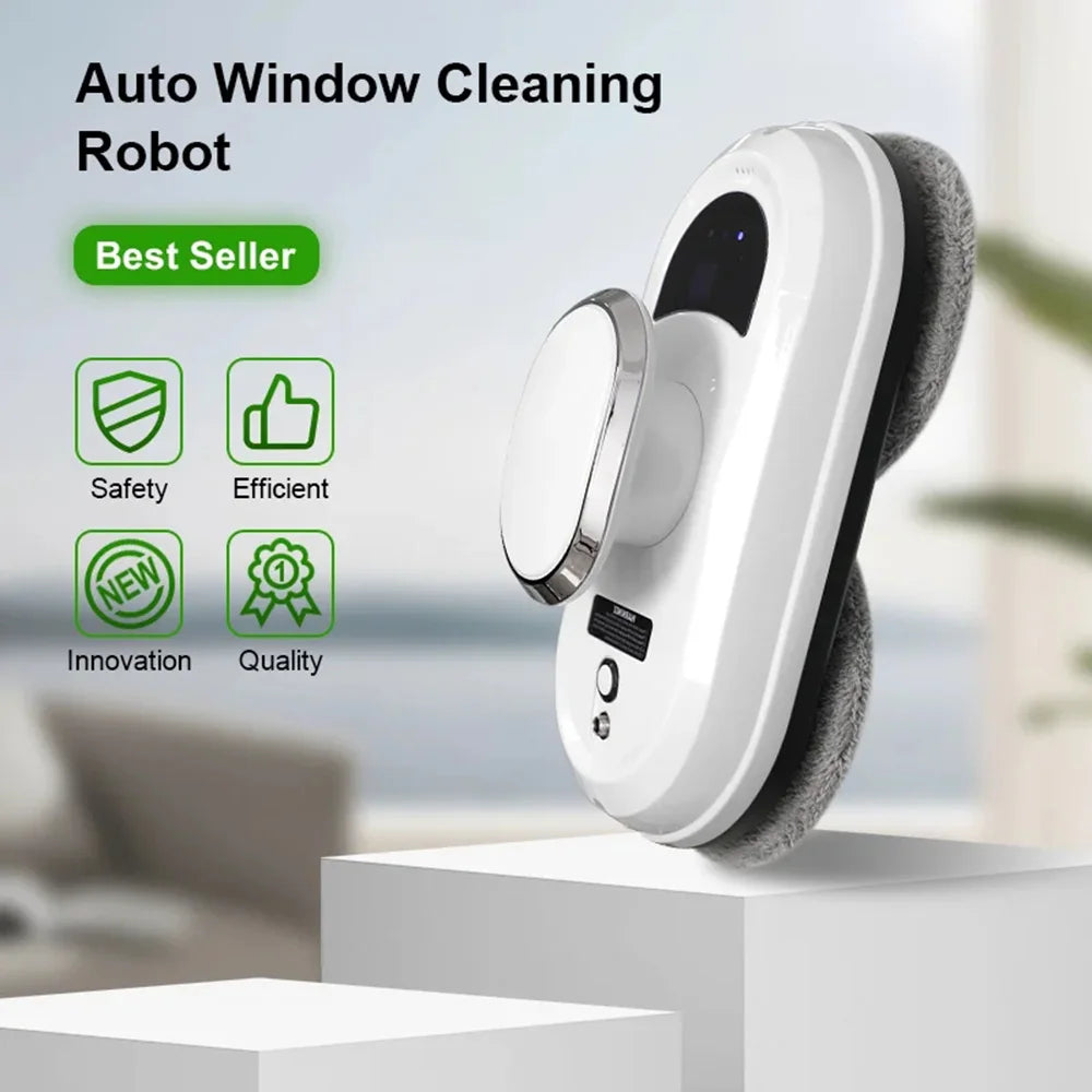 Window Cleaning Robot Smart Electric Glass Cleaner Balcony Window High Efficiency Automatic Cleaning Robots with Complete Kit