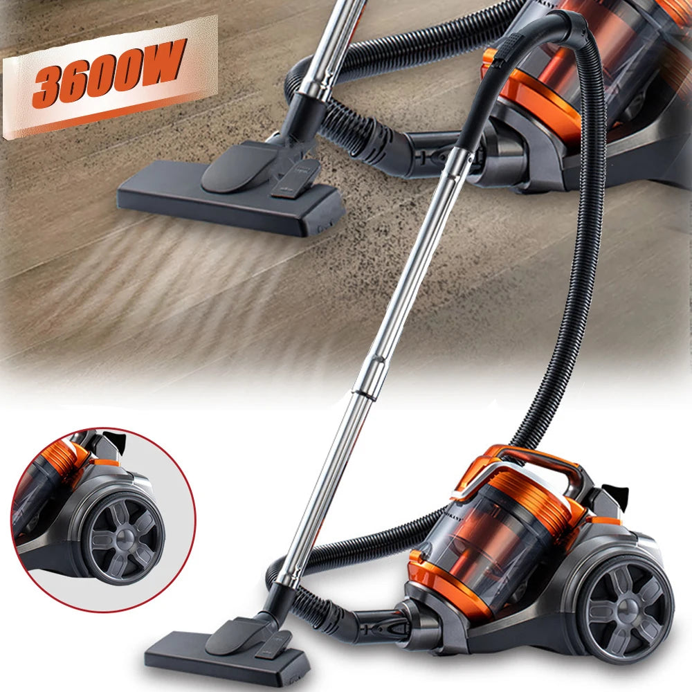 Seeiswork Portable Dry Wet Dual-Use Vacuum Cleaner 3600W High-Power Strong Suction Car Household Vacuum Cleaner Pet Hair Dryer