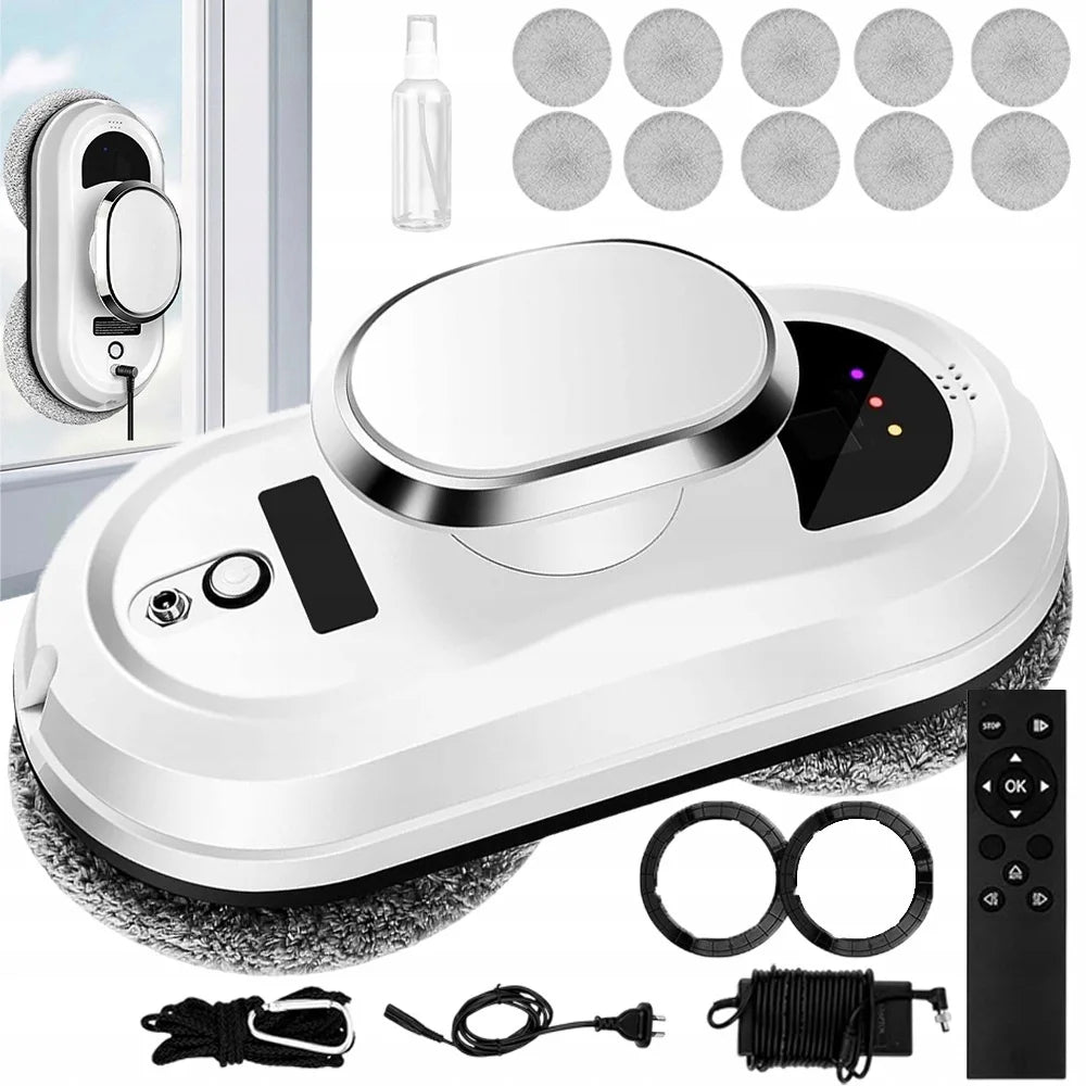 Window Cleaning Robot Smart Electric Glass Cleaner Balcony Window High Efficiency Automatic Cleaning Robots with Complete Kit