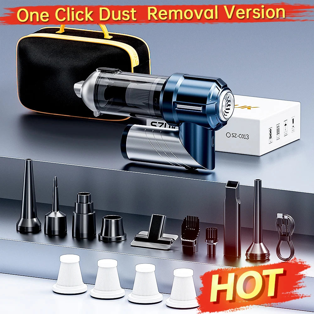SZUK New Mini Car Vacuum Cleaner Wireless Handheld Vacuum Cleaner Cleaning Machine Strong Suction Portable Vacuum Cleaner Car