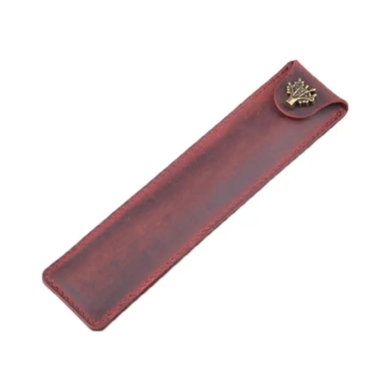Leather Leather Pen Holder Color Options Fountain Pen Pouch Pencil Holder Handmade Ballpoint Pen Protective Sleeve Cover