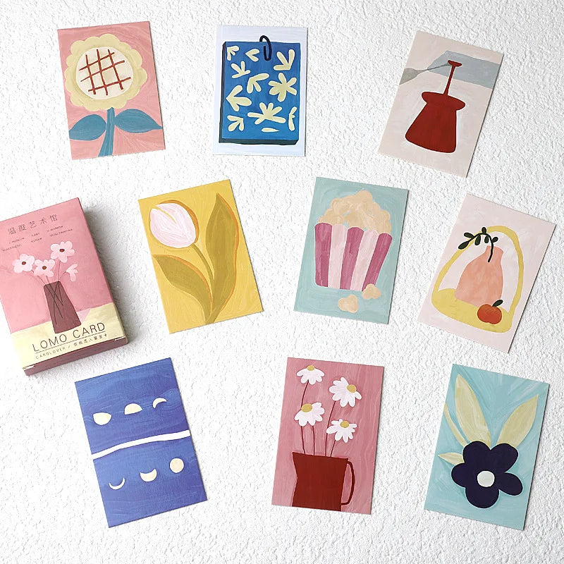 28pcs Lomo Small Message Card Writable Various Cocktail Happy Travel Bookmark Journal Decoration Greeting Paper Stationery Gift
