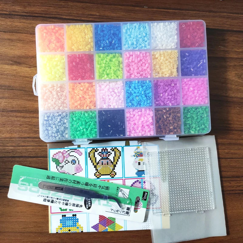 2.6mm Hama Beads 72 Colors Iron beads diy toy perler  Iron beads Kit Beads Education Toy Fuse Bead Jigsaw Puzzle 3D For Children