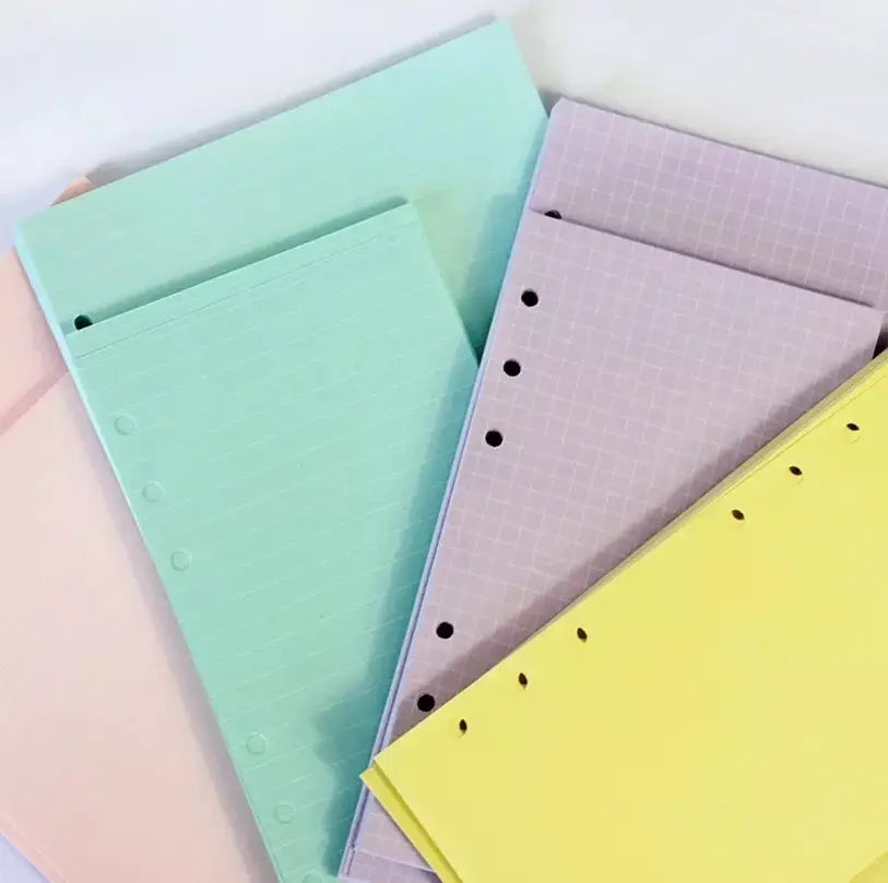 2025 New 40 Sheets A5 A6 Loose Leaf Notebook Paper Refill Spiral Binder Index Inner Pages Monthly Weekly Daily Planner Agenda