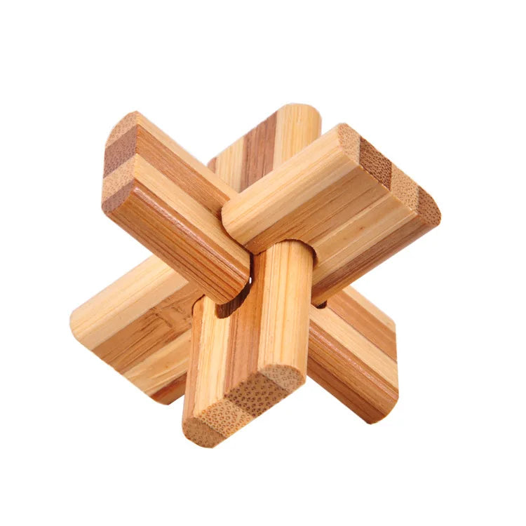 IQ Brain Teaser Kong Ming Lock Lu Ban Lock 3D Puzzle Kids Toys Baby Game Puzzle Toys Interlocking Educational Toys For Children