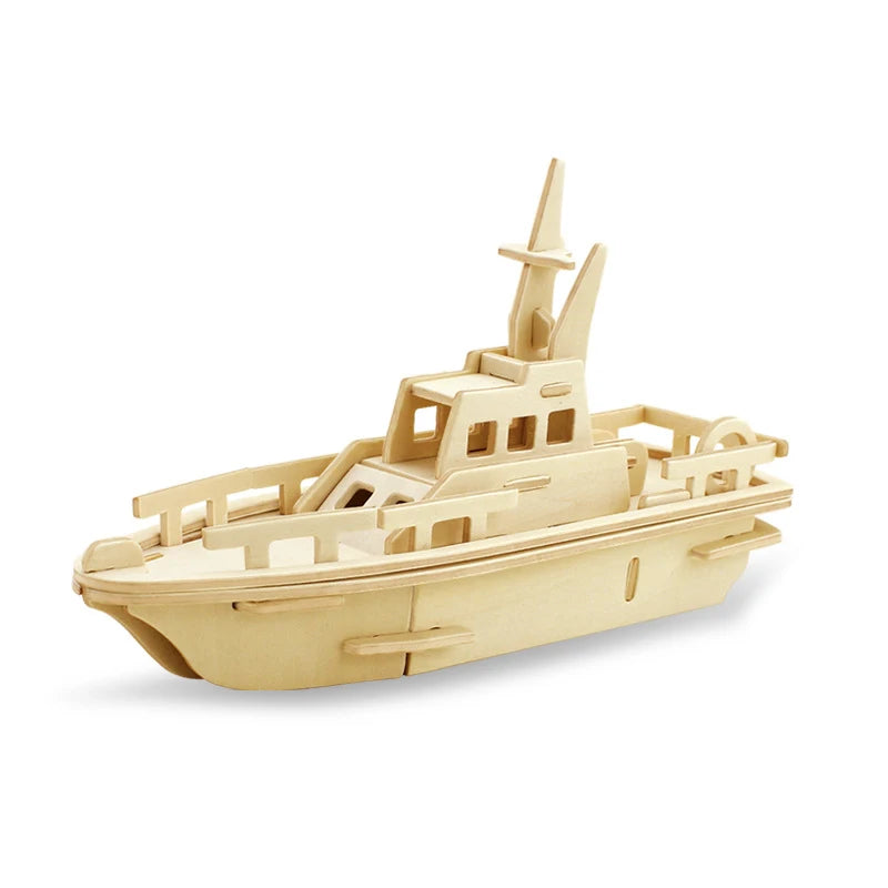 3D DIY Wood Puzzle Toy Military Series Tank Vehicle Model Set Creative Assembled Education Puzzle Toys Gifts For Children Kids