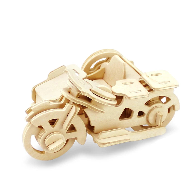 3D DIY Wood Puzzle Toy Military Series Tank Vehicle Model Set Creative Assembled Education Puzzle Toys Gifts For Children Kids