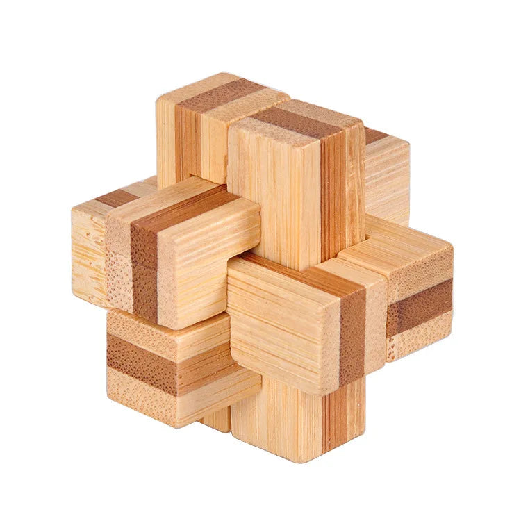 IQ Brain Teaser Kong Ming Lock Lu Ban Lock 3D Puzzle Kids Toys Baby Game Puzzle Toys Interlocking Educational Toys For Children