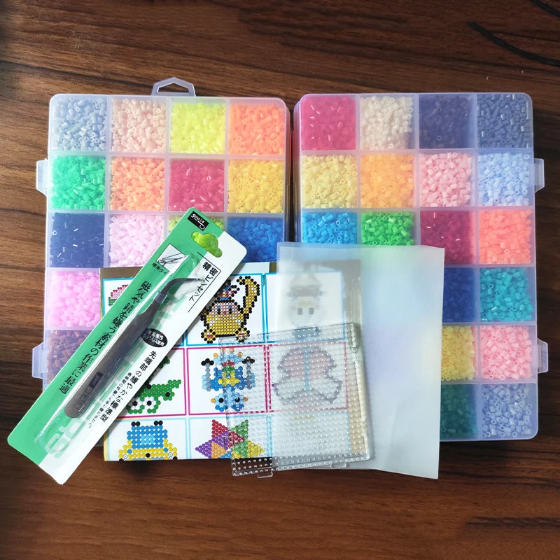 2.6mm Hama Beads 72 Colors Iron beads diy toy perler  Iron beads Kit Beads Education Toy Fuse Bead Jigsaw Puzzle 3D For Children