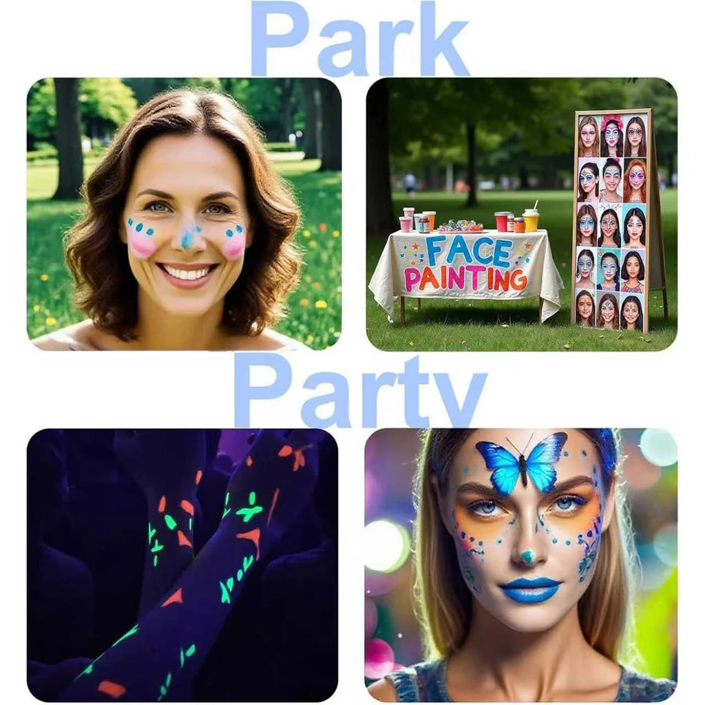 10PCS Face Paint Brush Set Professional Quality Brush For Face Painting Watercolor Acrylic Oil Painting Nail Art