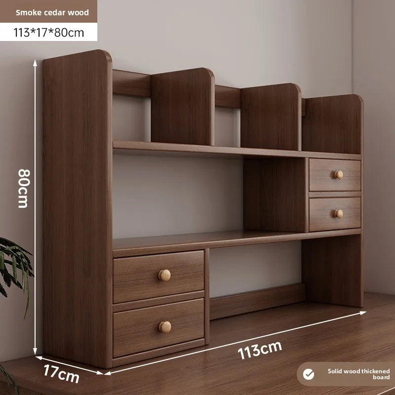 New Model Desktop Bookshelf Shelf Bedroom Office Table Small Multi-layer Shelf Living Room Desk Storage Simple Bookcase Factory