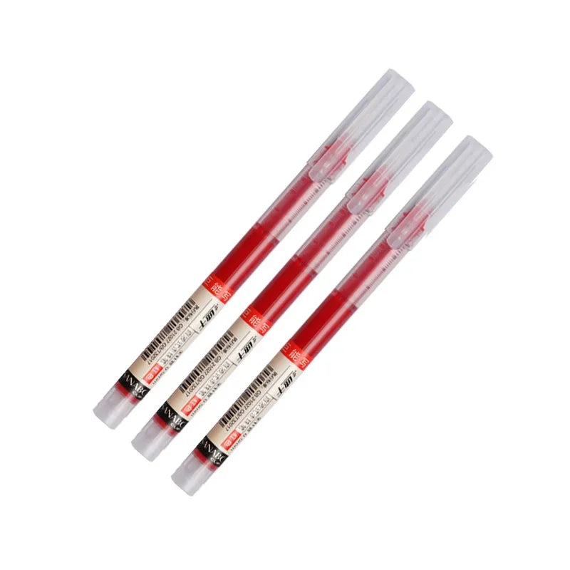 3/6/10Pcs Exam Signature Gel Pen 0.5mm Black Blue Ink School Office Student Ballpoint Straight Pens Writing Stationery School