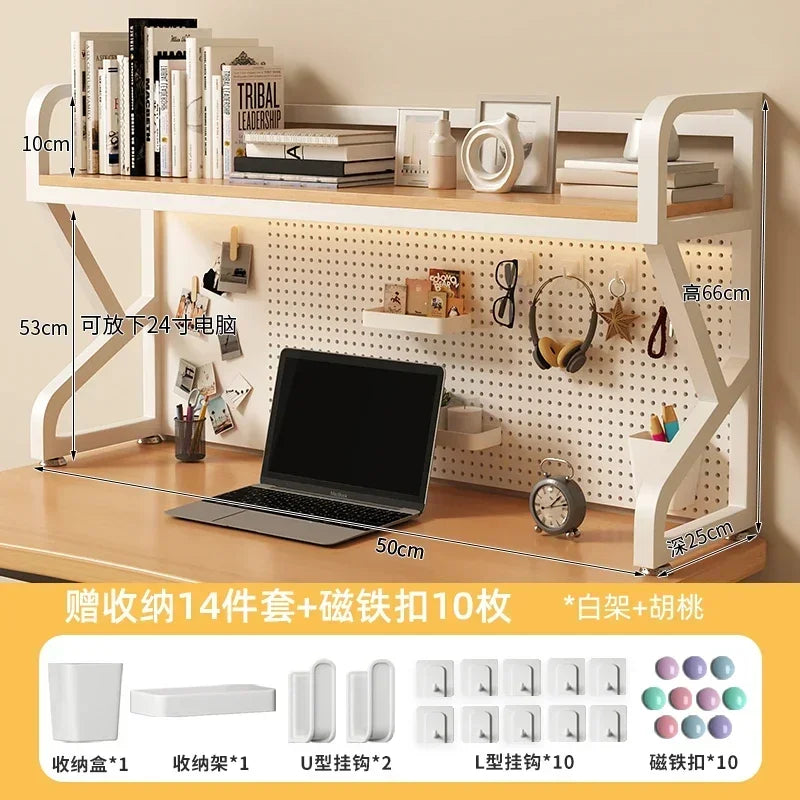 Multi-functional Bookcases for Student Desk Storage Shelf Desktop Multi-layer Simple Bookshelf Iron Home Furniture