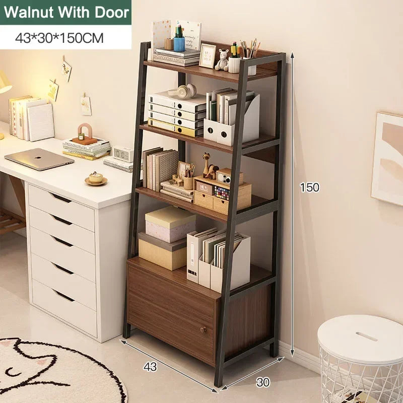 A Trapezoidal Storage Bookshelf Decor Living Room Cabinets Layer Open Bookcases Kitchen Organizer Storage Bedroom Display Racks