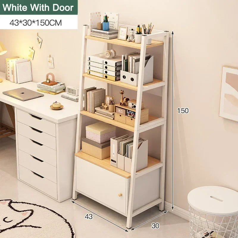 A Trapezoidal Storage Bookshelf Decor Living Room Cabinets Layer Open Bookcases Kitchen Organizer Storage Bedroom Display Racks