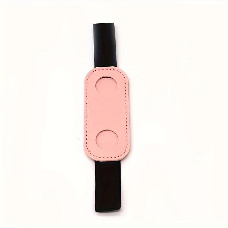 1pc PU Leather Pen Holder with Elastic Band Creative Notebook Pen Protector Sleeve Pen Clip for Office School Supplies