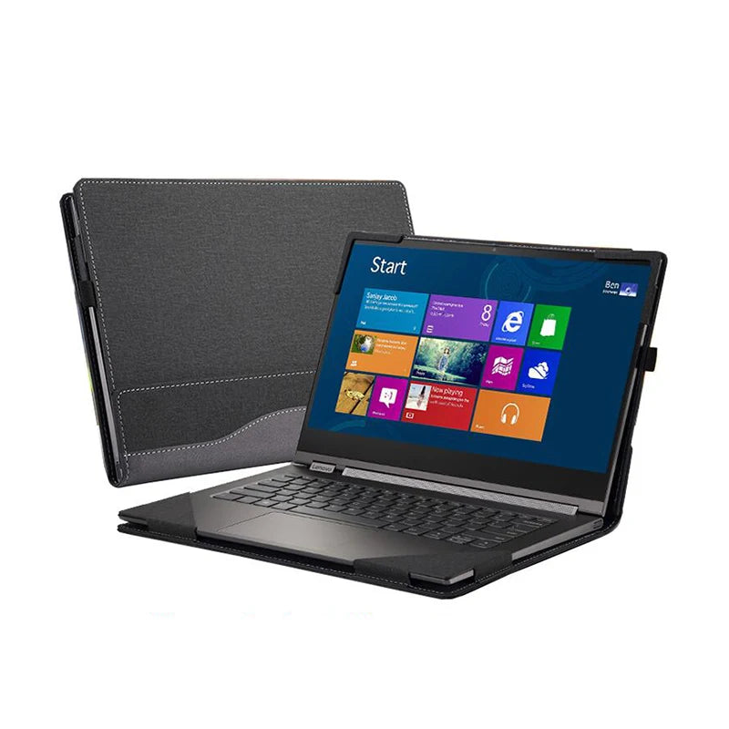 Case Cover for Lenovo IdeaPad Flex 5 14IIL05 14ITL05 14ALC05 14ARE05 14 Inch Sleeve PU Leather Laptop Case Fall Protection