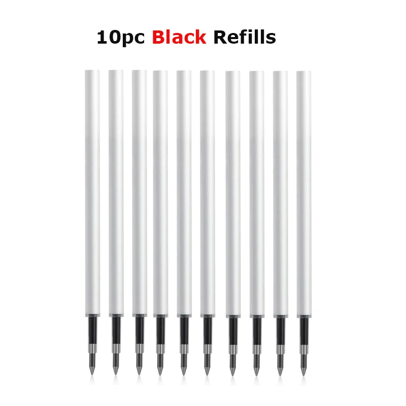 KACO Kawaii Rotate Gel Pen канцелярия 0.5MM Black Ink Fluent Writing Canetas High Capacity Boligrafo School Office Stationery