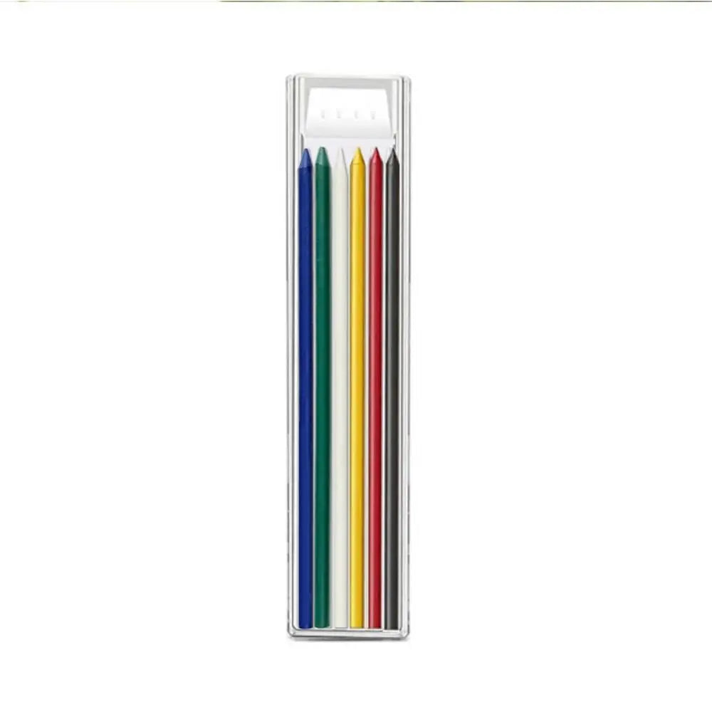 2.8mm Woodworking Pencil Deep Hole Marking Long Head Solid Carpenter Pencil Built-in Sharpener Metal Woodworking Marking Tool