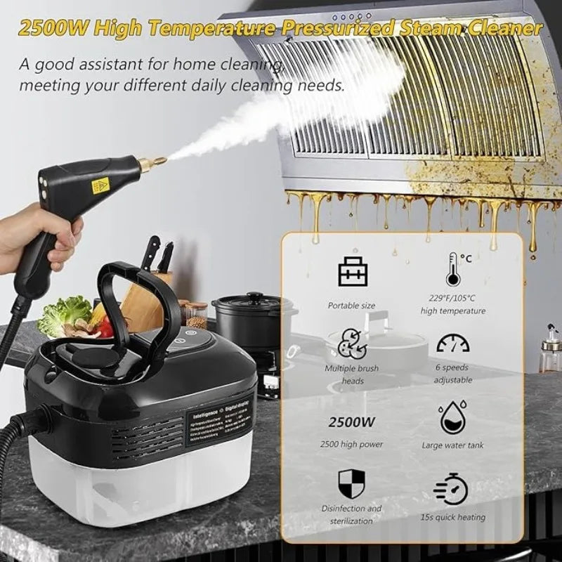 Portable Handheld Steam Cleaner Household 220V High Presssure Steam Cleaning machine Steamer Cleaner For Car