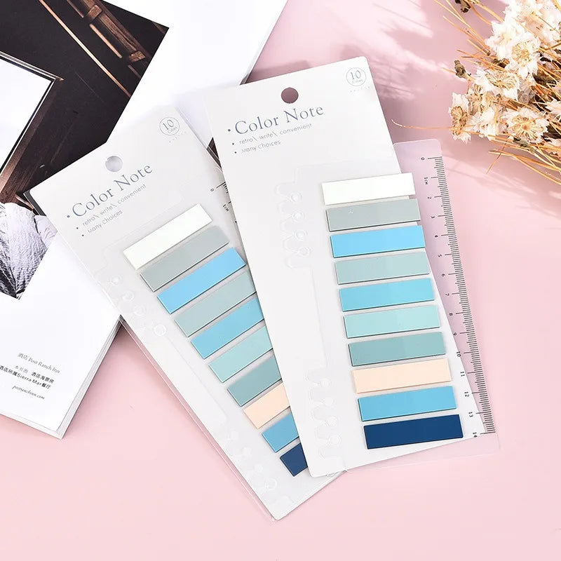 Color Self Adhesive Memo Pad Sticky Notes Bookmark Point It Marker Memo Sticker Paper Office School Supplies