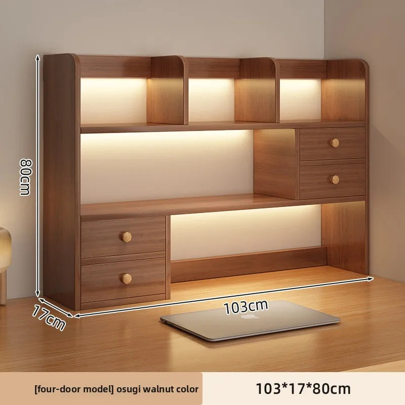 New Model Desktop Bookshelf Shelf Bedroom Office Table Small Multi-layer Shelf Living Room Desk Storage Simple Bookcase Factory