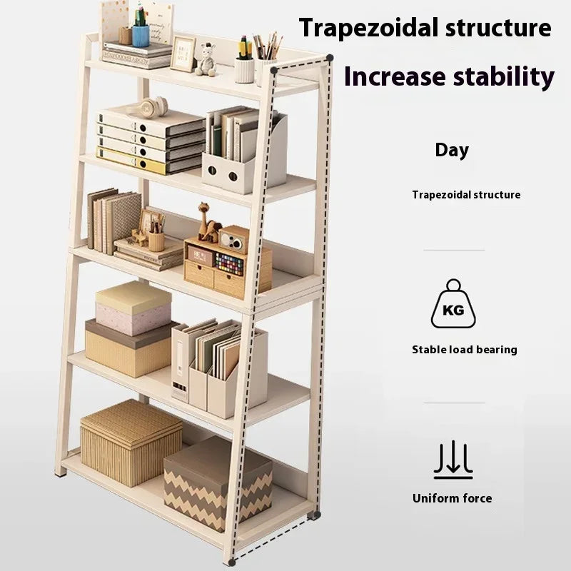 A Trapezoidal Storage Bookshelf Decor Living Room Cabinets Layer Open Bookcases Kitchen Organizer Storage Bedroom Display Racks