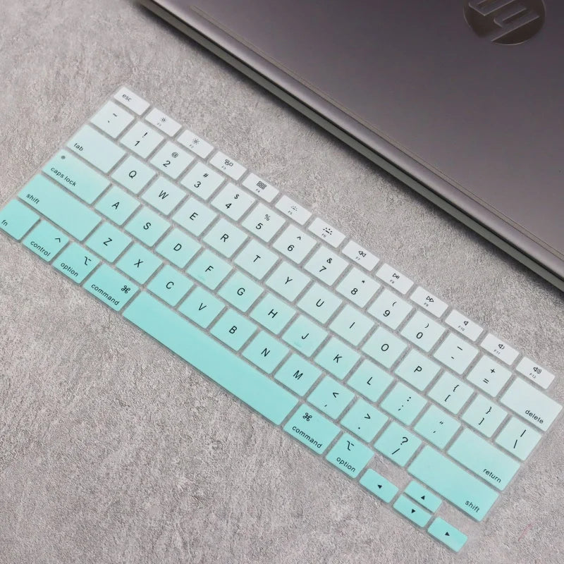 Silicone Laptop keyboard Cover Skin For MacBook Air 13 inch 2022 2021 2020 release a2337 M1 a2179 Retina display with Touch ID