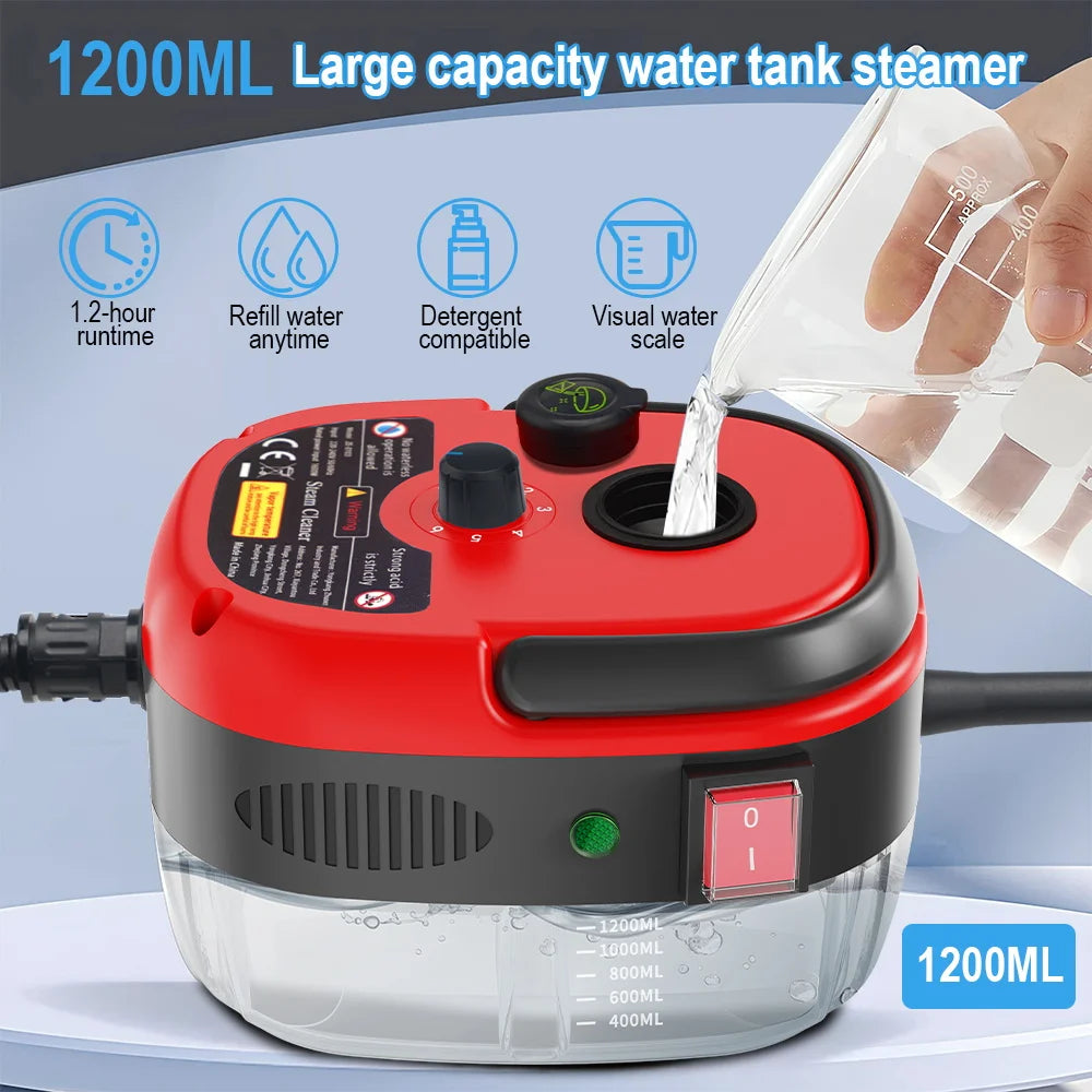 Portable Handheld High Pressure Steam Cleaner Household Multifunctional Steam Cleaning Machine Kitchen Hood Air Conditioner Car