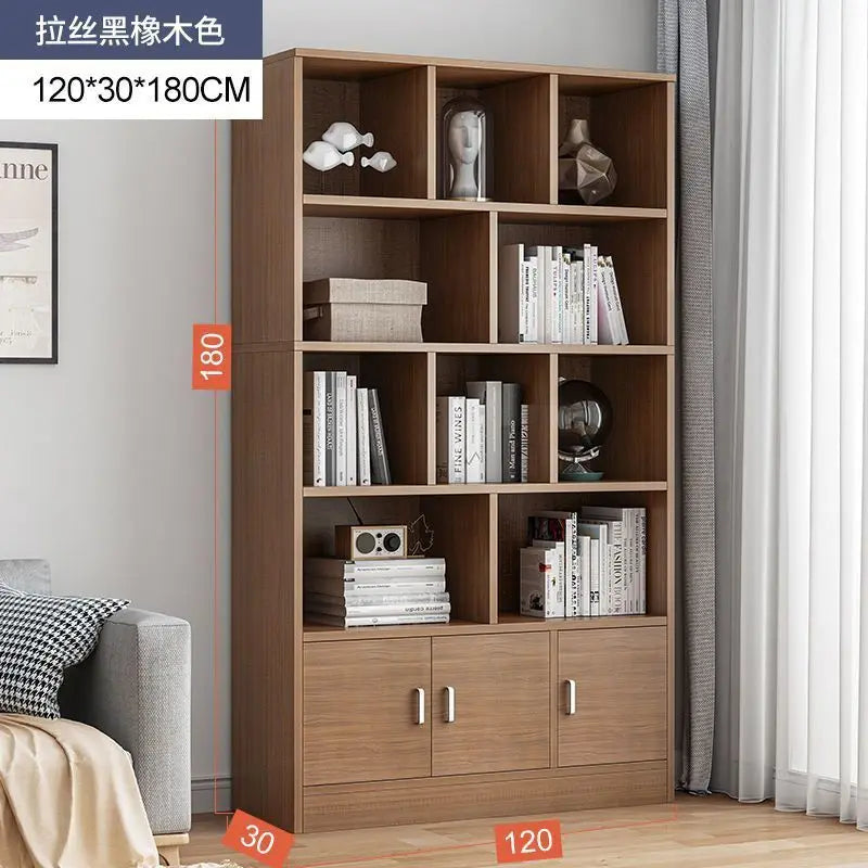 Luxury Library Office Book Storage Furniture Wooden Bookcase Bookshelf Office Furniture