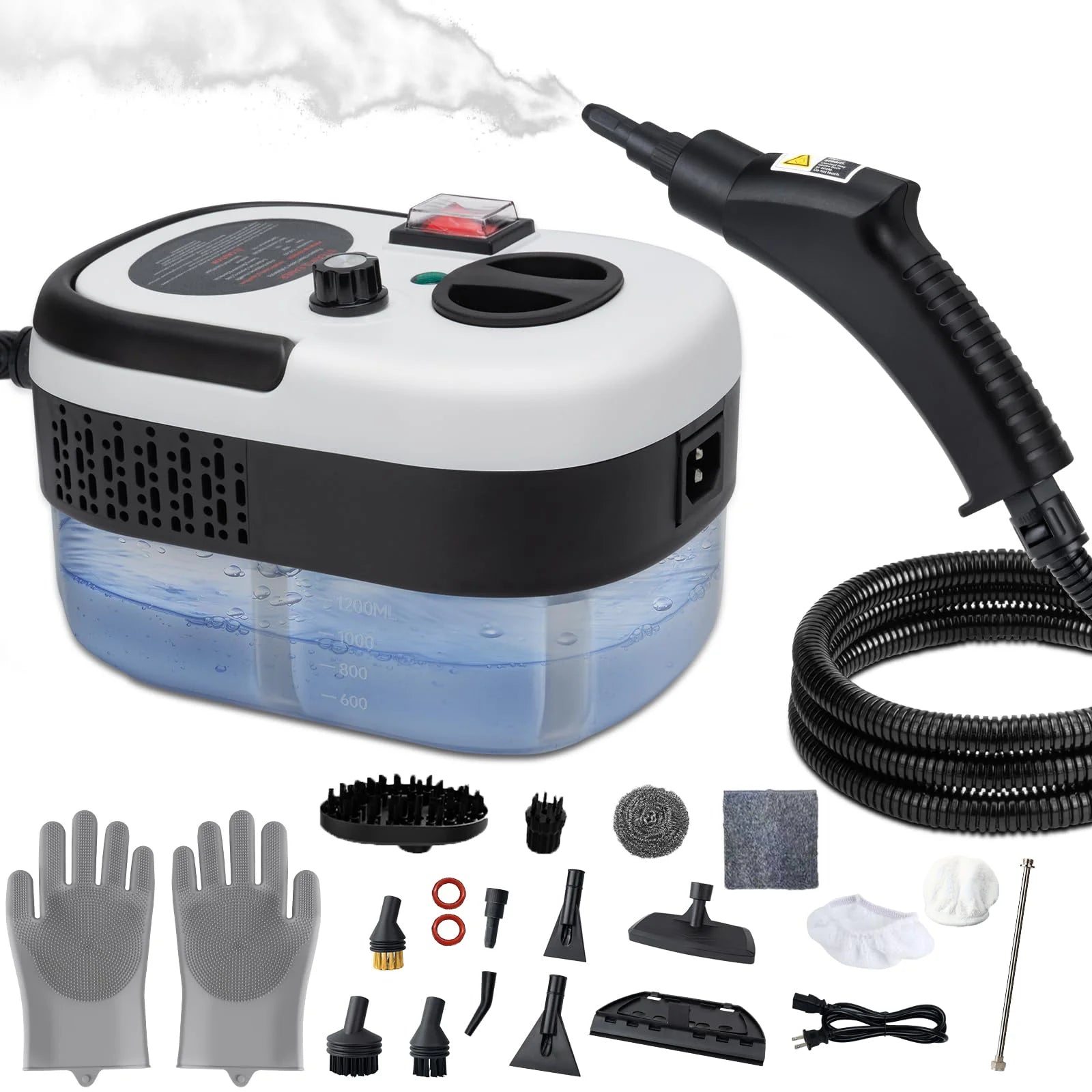 Steam cleaner portable multi-surface cleaning steam cleaner for home use suitable for cleaning kitchens bathrooms glass and cars