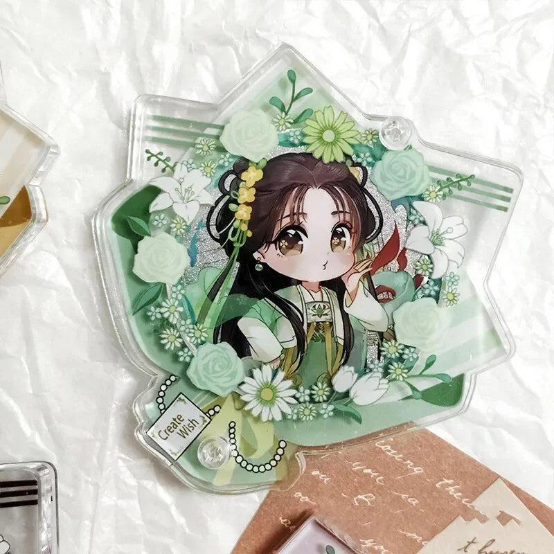 58mm Acrylic Badge Display Card Holders Brick Exquisite Anime Badge Storage Holder ID Badge Holder Boys Girls Card Sleeves